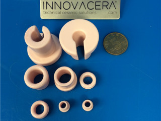 99% Pink Alumina Ceramic Eyelet For Textile Industry