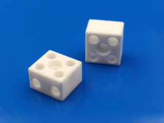 Machinable glass ceramic holder