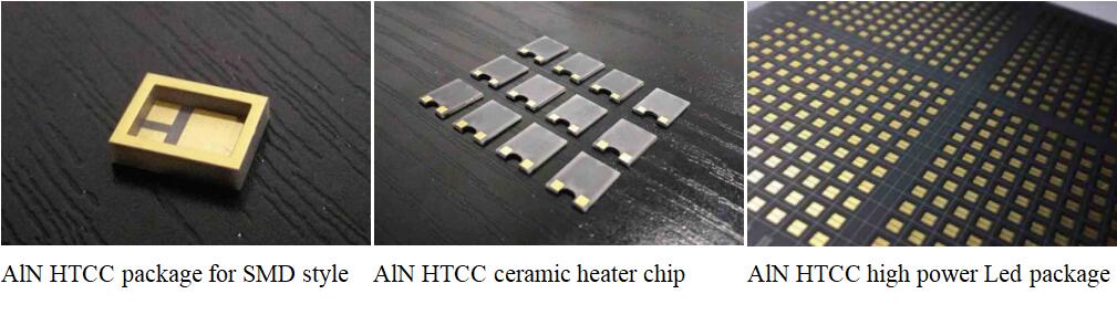 ALN metallized HTCC products