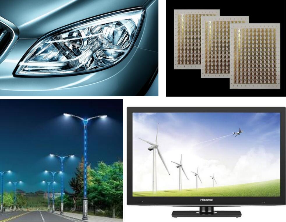 High brightness high power LED