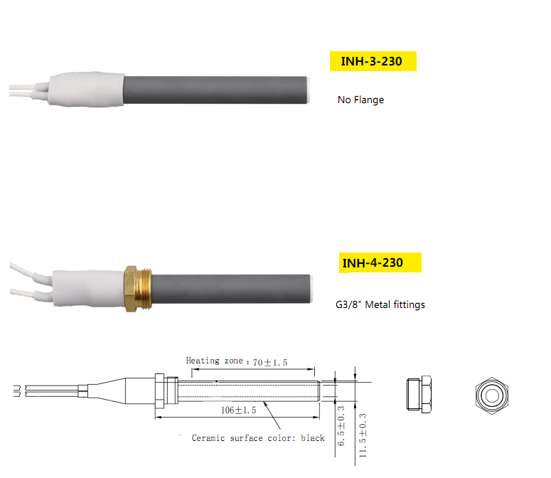 Biomass Burner Ceramic Igniter