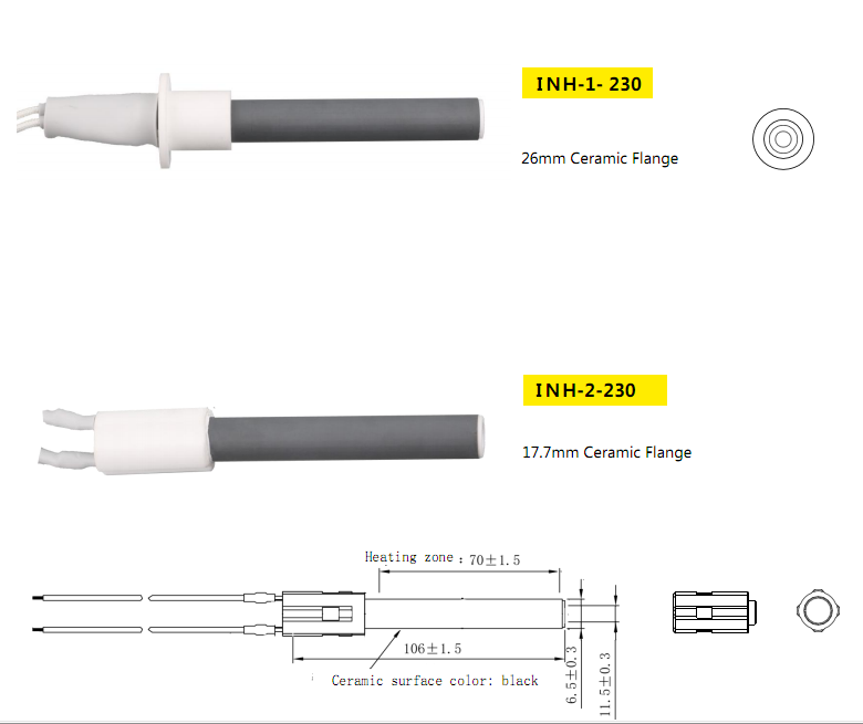 Wood Pellet Stove Ceramic Igniter