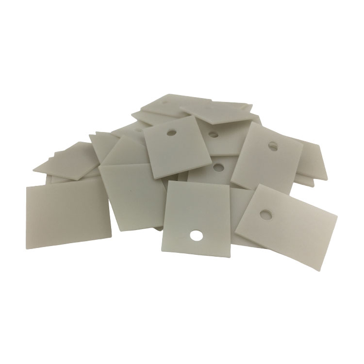 TO-3P-220-247-254-257-258-264 Aluminum Nitride Ceramic Thermal Pads Without Hole For MOSFET Transistor IGBT Transistor Heat Sink