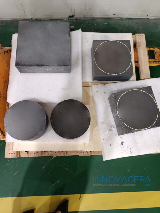 Hot Press Sintering Aluminum Nitride Ceramics Block