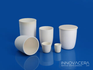 Alumina Crucible With Lid For Metal Casting